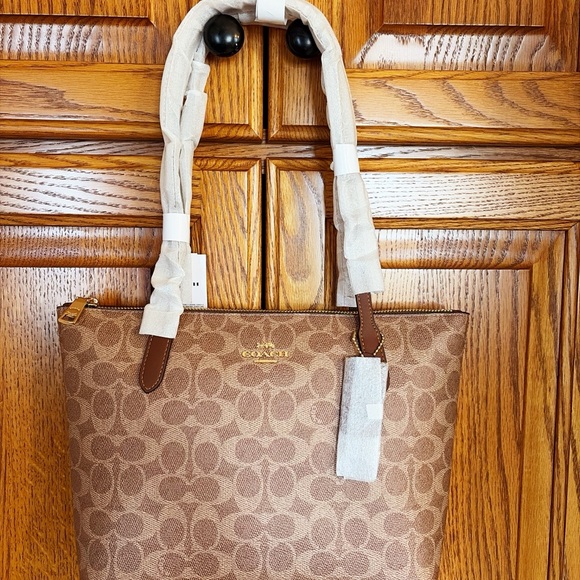 Coach Signature Brown Tote Bag
